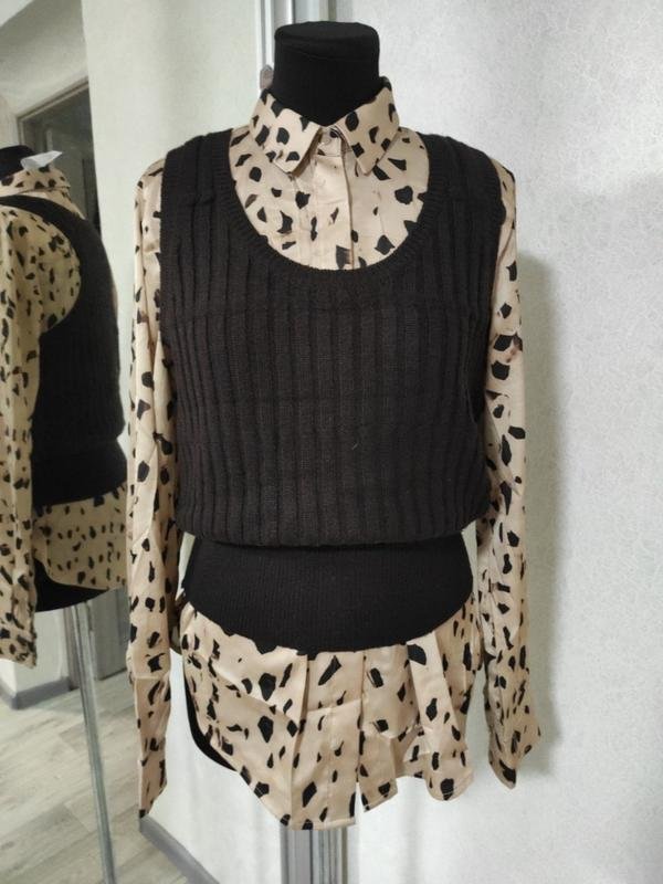 Женский Ba&sh Жилет Коричневый Шерсть 36 / S / 44