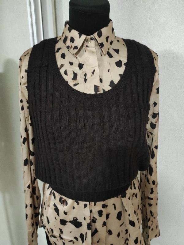 Женский Ba&sh Жилет Коричневый Шерсть 36 / S / 44