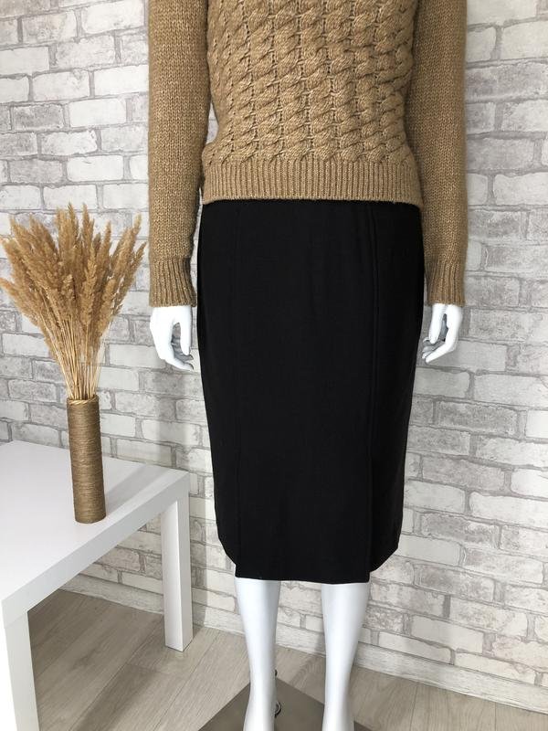 Women Hobbs Skirt Brown Wool 36