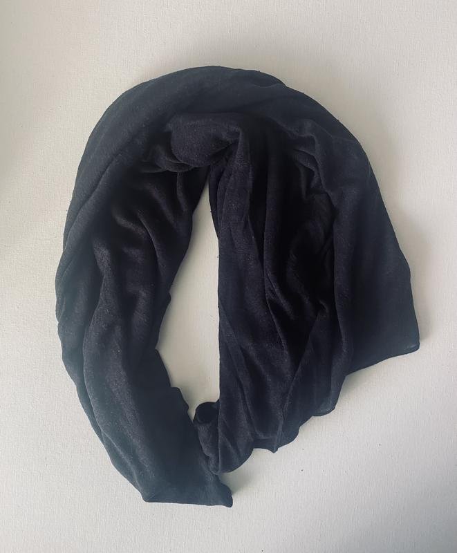 Femme COS Écharpe Bleu Marine Viscose