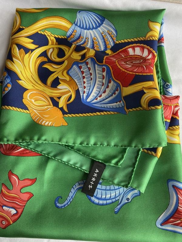 Damen Akris Schal Mehrfarbig Seide