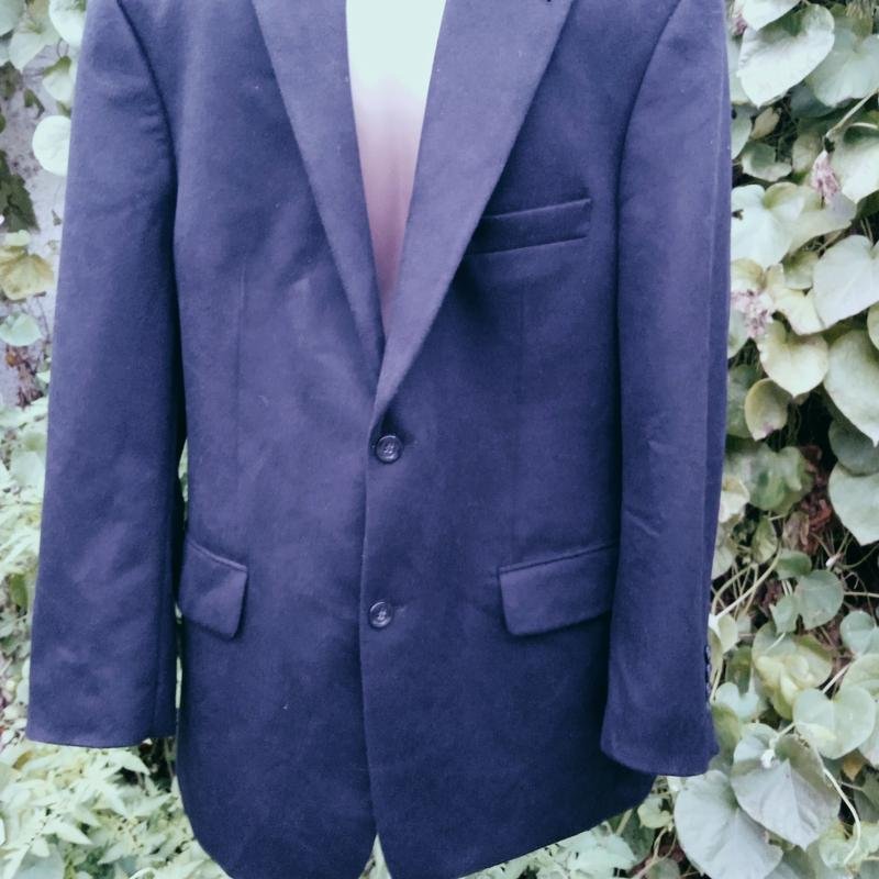 Homme Barutti Blazer Noir Cachemire 40 /L / 48