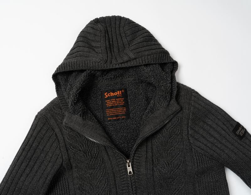 Мужской Schott NYC Куртка Серый 38 / M / 46