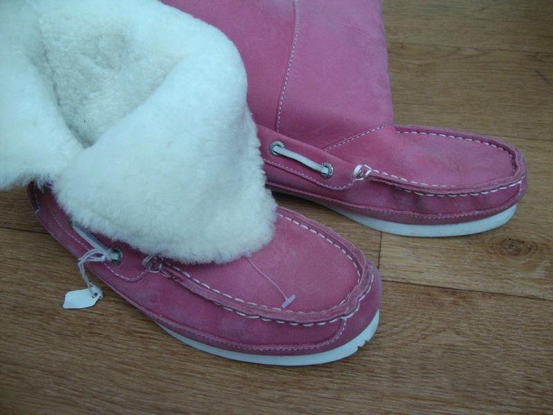 Women Chatham Boots Pink Leather 36