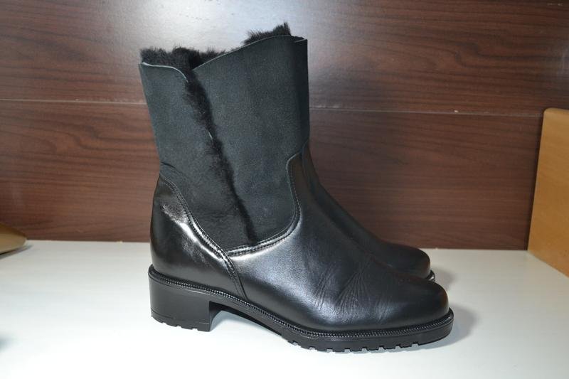 Женские Go Soft Ботинки Чёрные Кожа 39