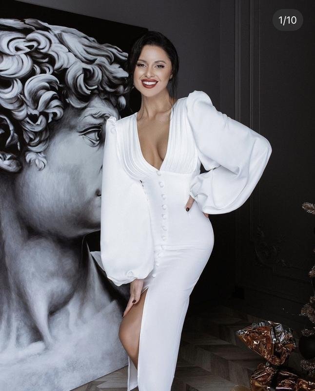 Женское Coccinelle Платье Белое 38 / M / 46