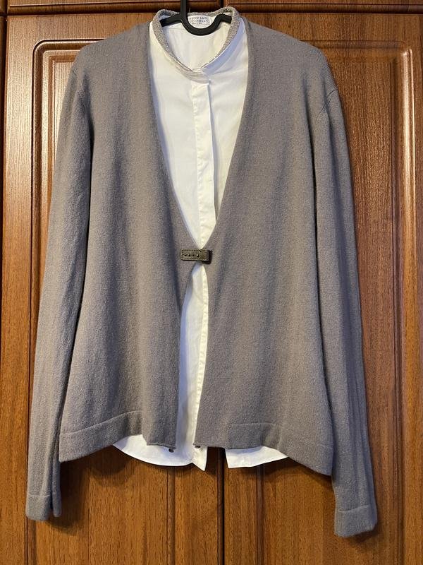 Donna Peserico Maglione Grigio Cashmere 36