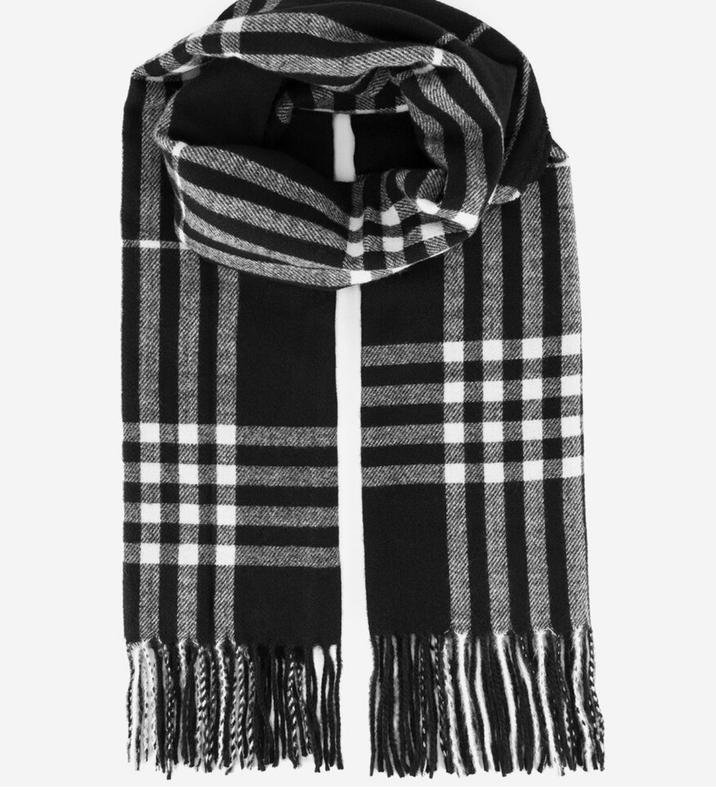 Унисекс Burberry Шарф Чёрный Кашемир