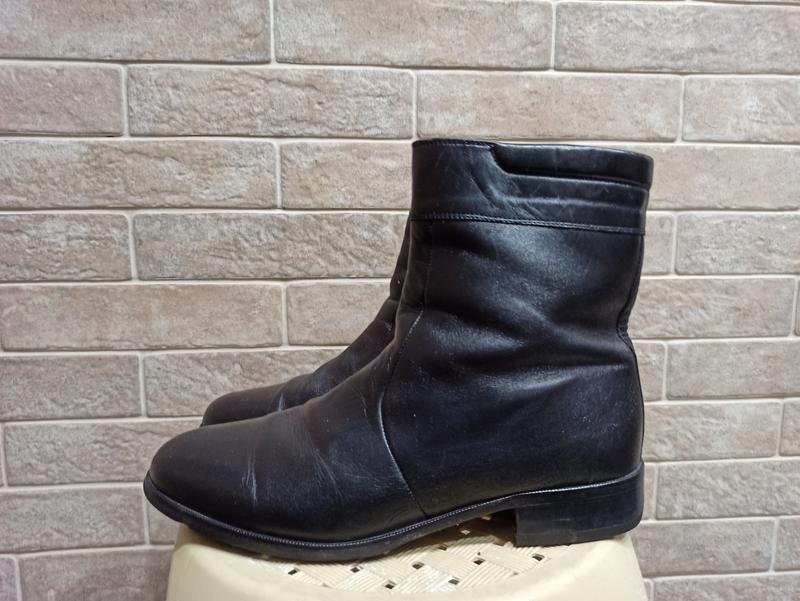 Мужские AMI Ботинки Чёрные Кожа 43.5