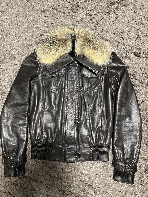 Женская Gava Ricci Куртка Коричневая Кожа 36 / S /