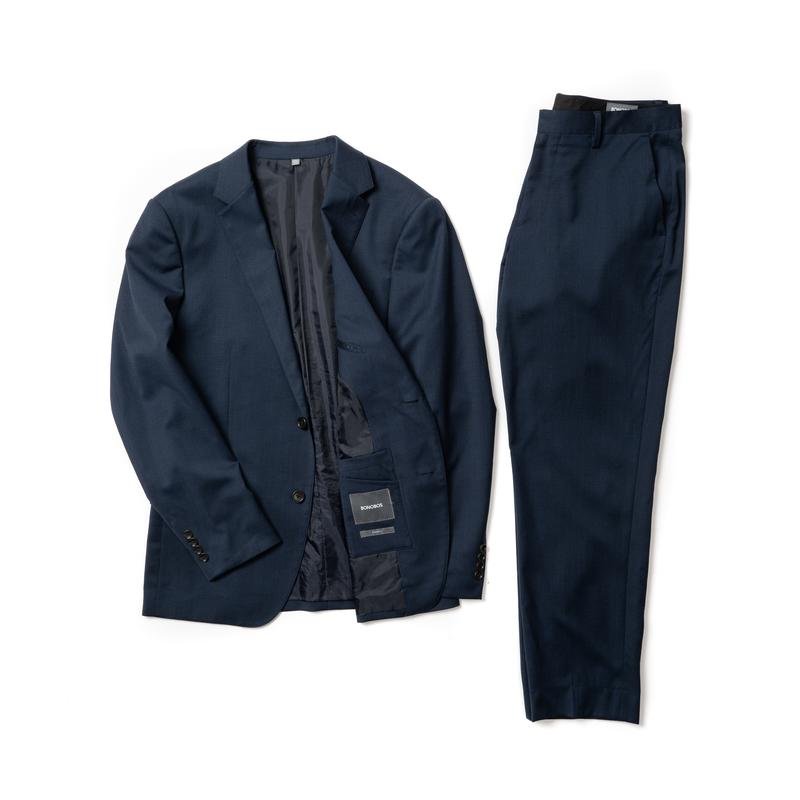 Uomo Suitsupply Completo Blu Navy Lana 40/L/48