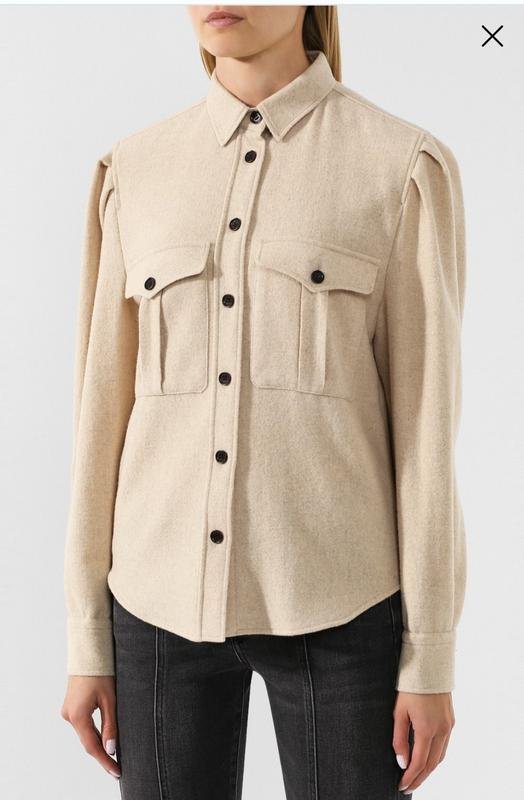 Donna Isabel Marant Camicia Beige Lana 38 / M / 46