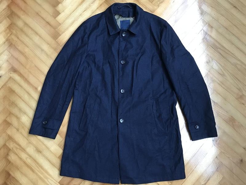 Herren Loro Piana Mantel Grau Wolle 44 / XXL / 52