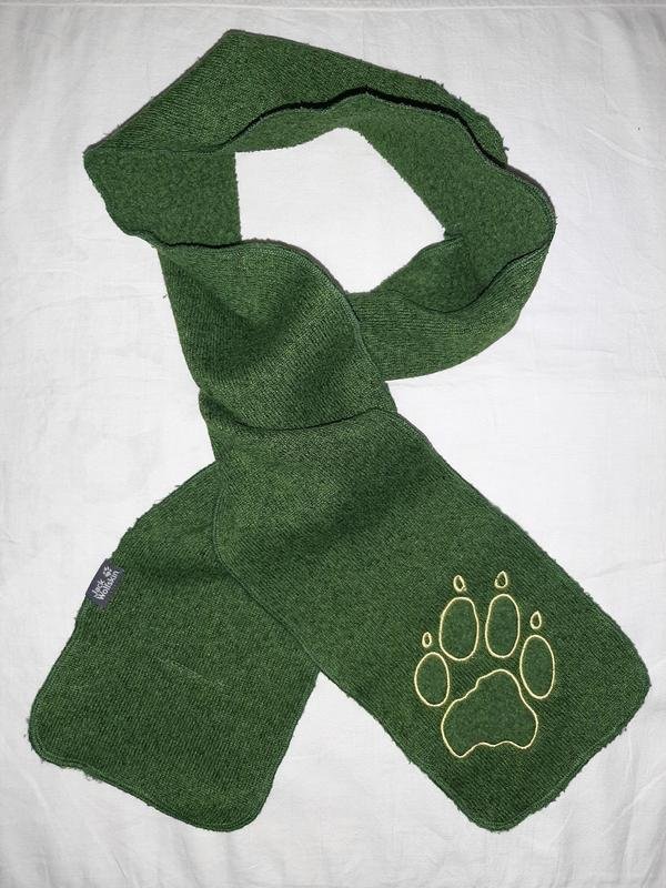 Homme Jack Wolfskin Écharpe Verte Polaire