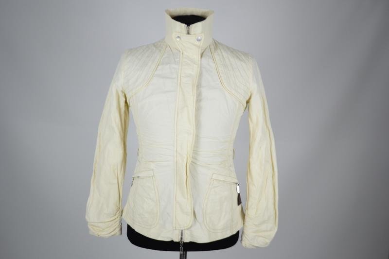 Damen Moncler Jacke Beige Nylon 32 / XXS / 40