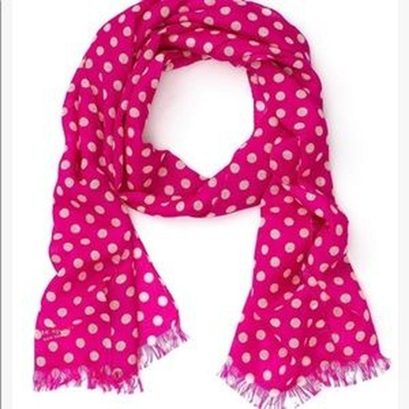 Femme Kate Spade Écharpe Rose Laine Taille Unique
