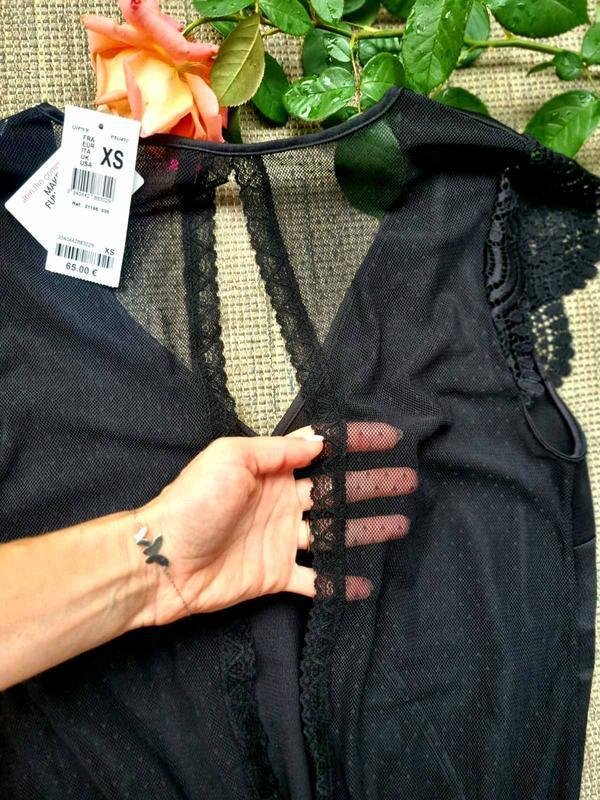 Женский Passionata Комбинезон Чёрный Сатин ХS