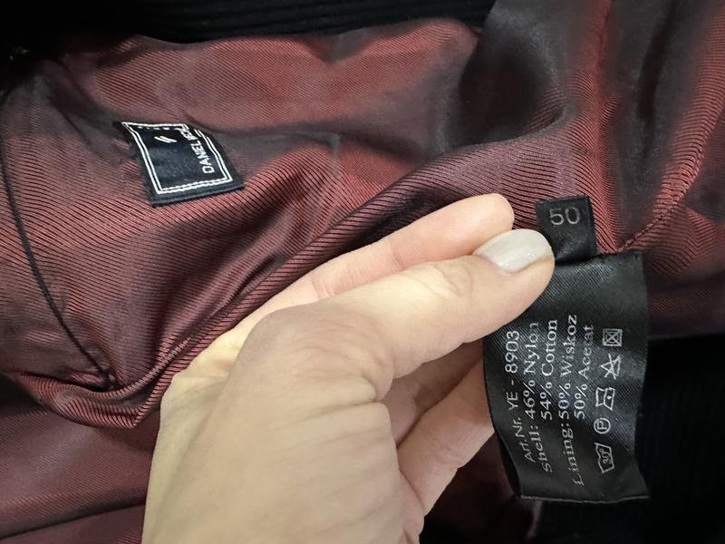 Homme Daniel Hechter Veste Noir Velours 42 / XL /