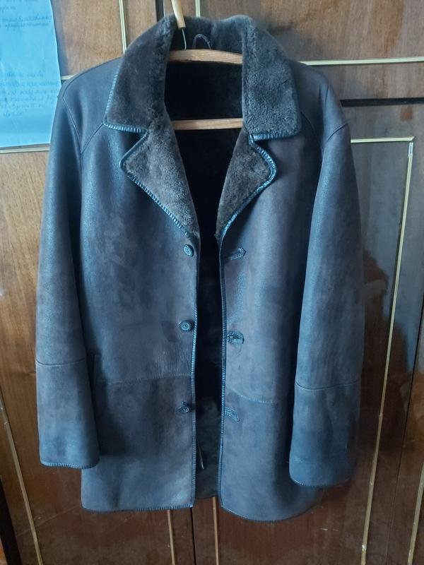 Men Khan & Pace Sheepskin Burgundy 40 /L / 48