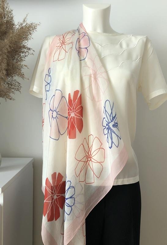 Women Furla Scarf White Silk