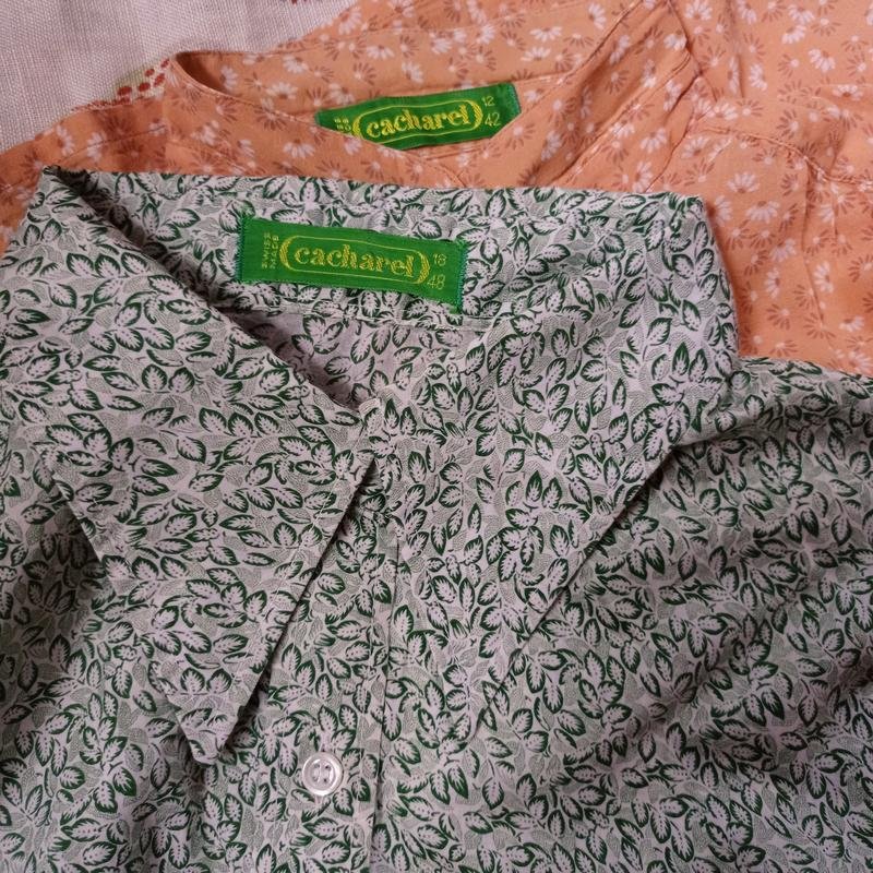 Women Cacharel Shirt Orange Cotton 38 / M / 46