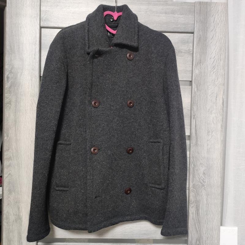 Herren Gucci Mantel Grau Wolle 38 / M / 46