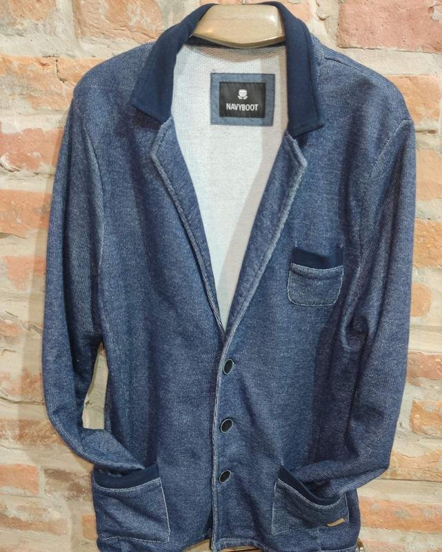 Uomo Navyboot Blazer Blu Maglia 38 / M / 46