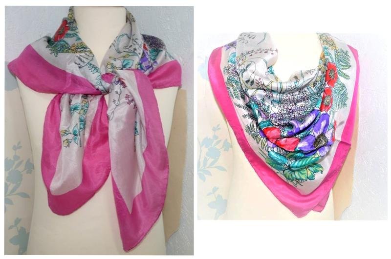 Damen Schal Rosa Seide