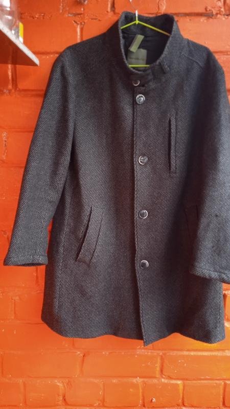 Женское Benvenuto Пальто Чёрный Полиэстер 42 / XL