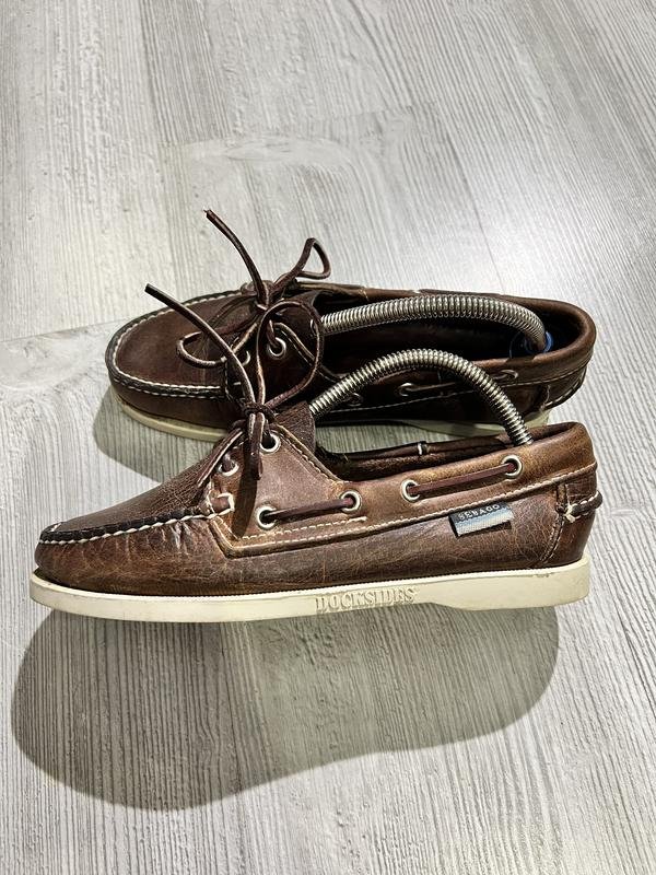 Женские Sebago Мокасины Бордовый Кожа 36