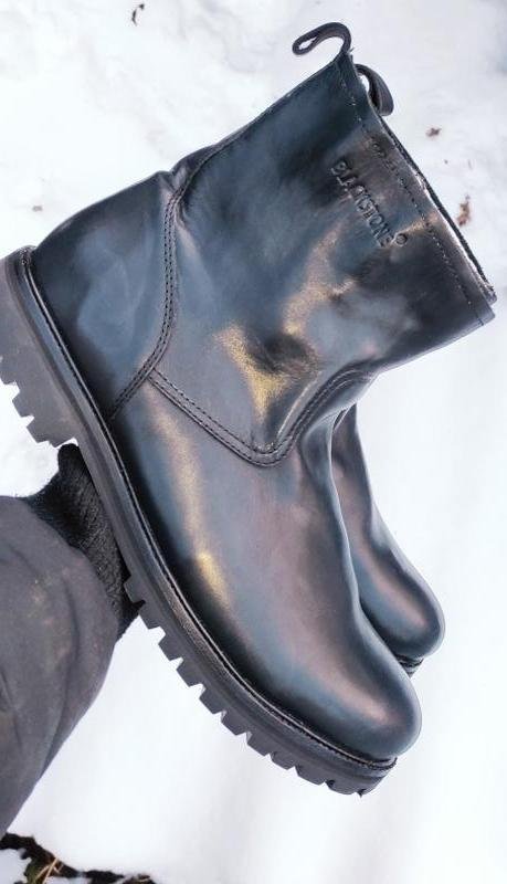 Мужские Blackstone Сапоги Чёрный Кожа 48