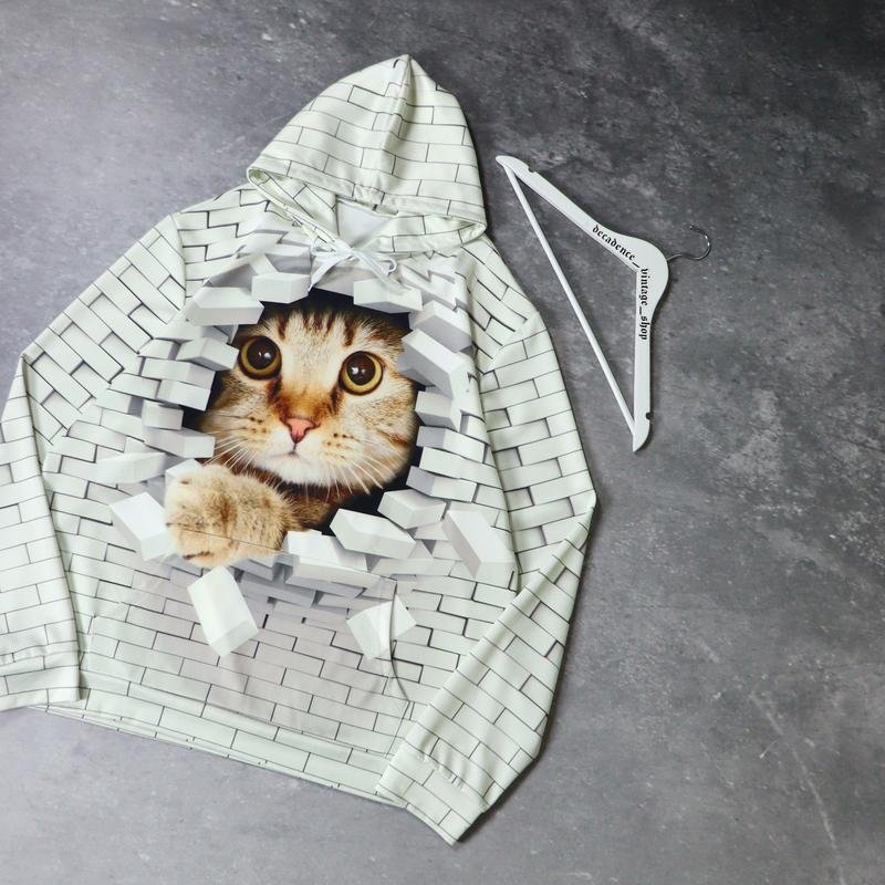 Homme American Vintage Hoodie Oversize Argent 42 /