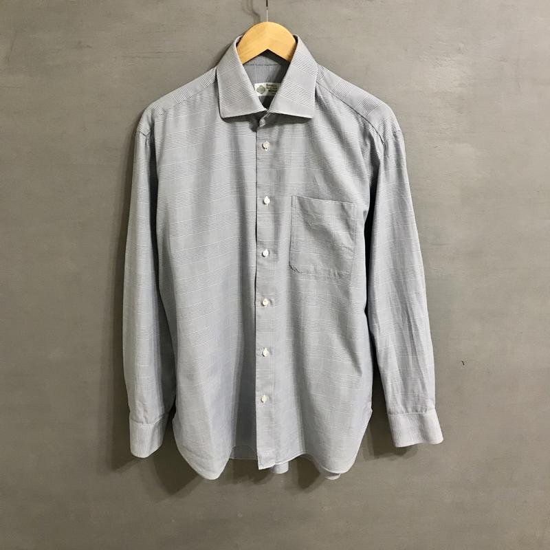 Мужской Luigi Borrelli Рубашка Голубая Хлопок 42 /