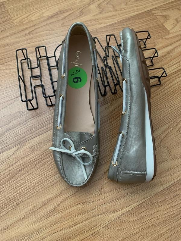 Women Cole Haan Loafers Gold Leather 39