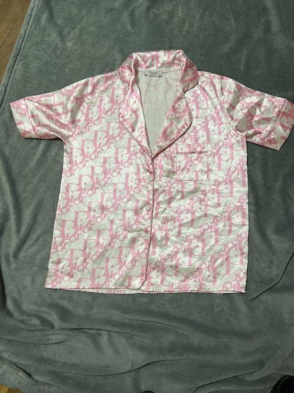 Women Christian Dior Pajama Shirt Pink 38 / M / 46