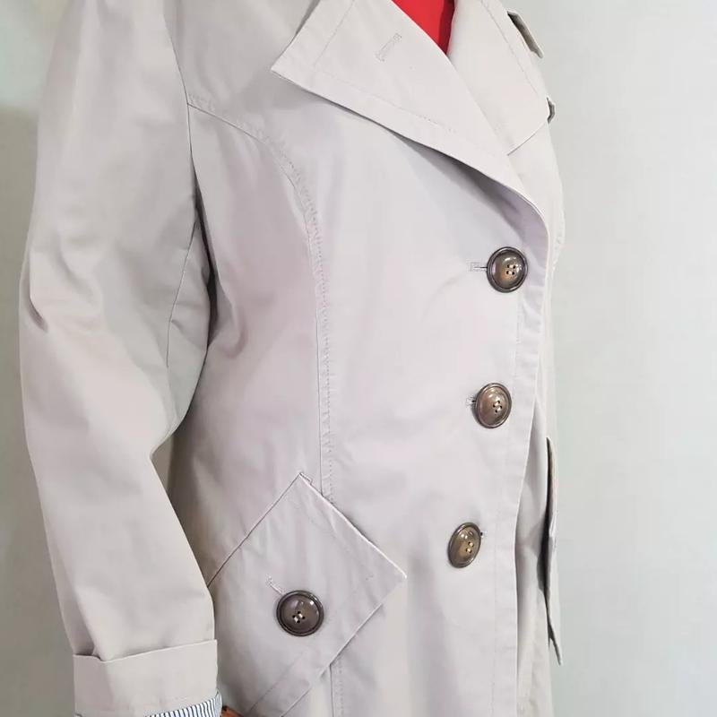 Femme Betty Barclay Trench Gris Coton 40 / L / 48