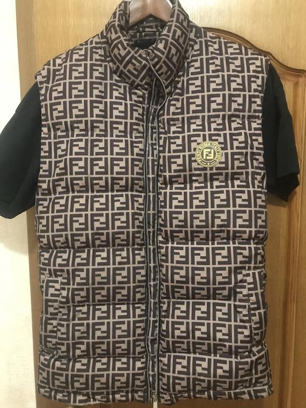 Homme Fendi Gilet Argent Polyamide 48 / 4XL / 56