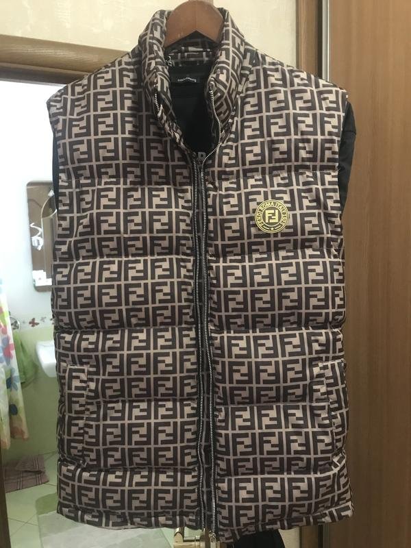 Homme Fendi Gilet Argent Polyamide 48 / 4XL / 56