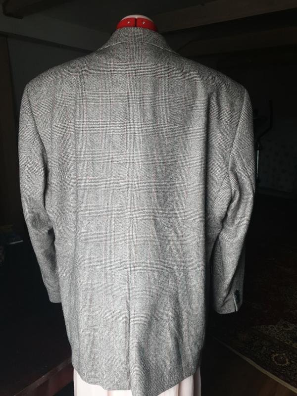 Men Benvenuto Blazer Grey Cotton 52 / 6XL / 60