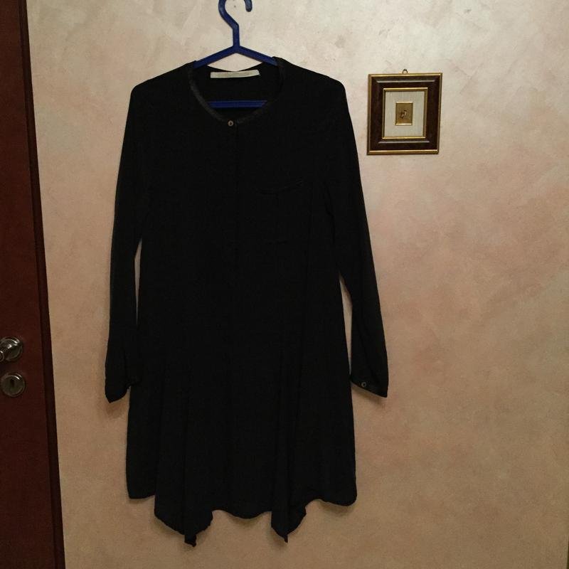 Women Custommade Dress Black Leather 36 / S / 44