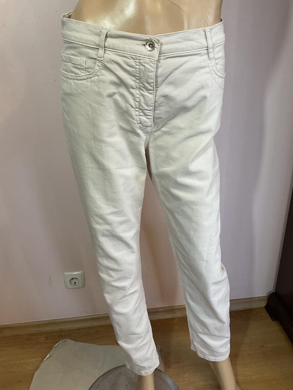 Femme Betty Barclay Pantalons Blanc Coton 38 / M /