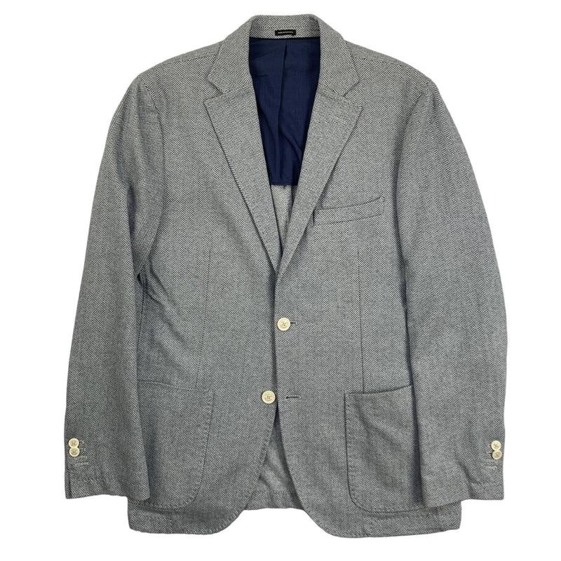 Herren Massimo Dutti Sakko Blau Baumwolle 40 /L /