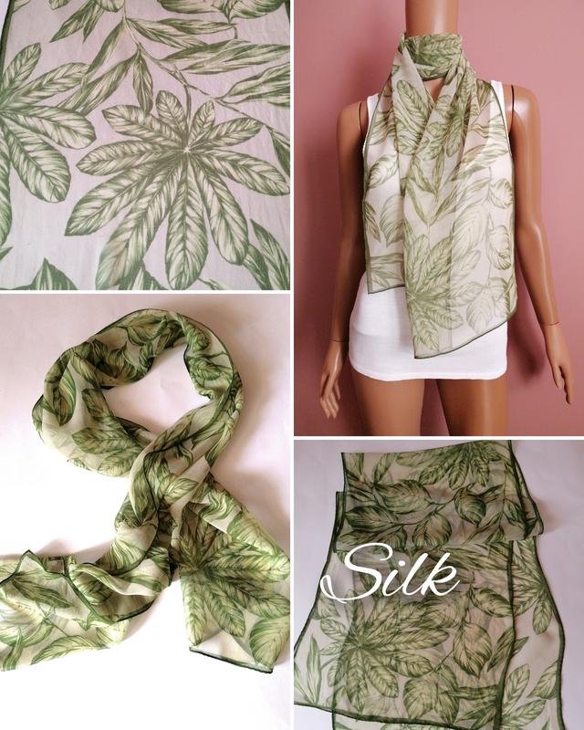 Damen Chloé Schal Weiß Seide