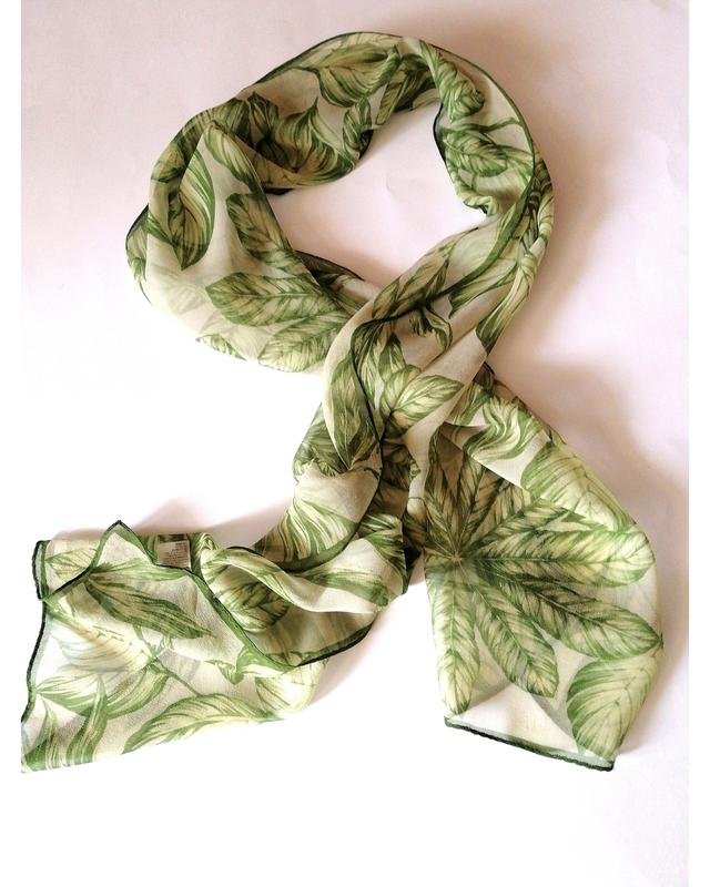 Damen Chloé Schal Weiß Seide