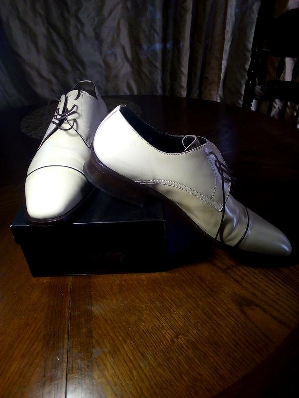 Herren Baldinini Absätze Weiß Leder 44