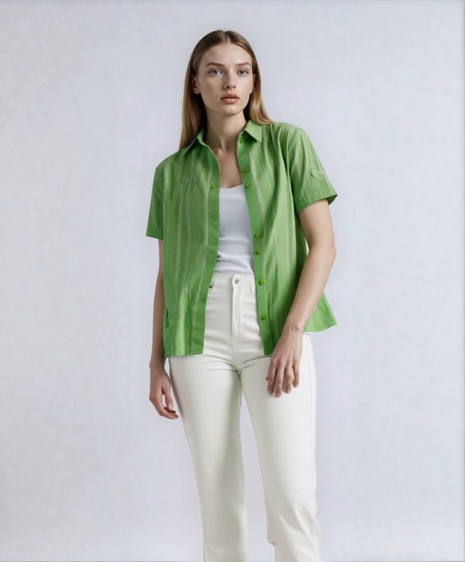 Women Mammut Shirt Green Polyester 34