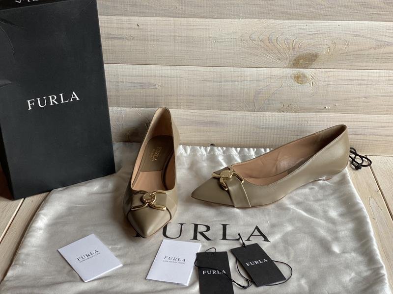 Damen Furla Absatzschuhe Beige 38.5