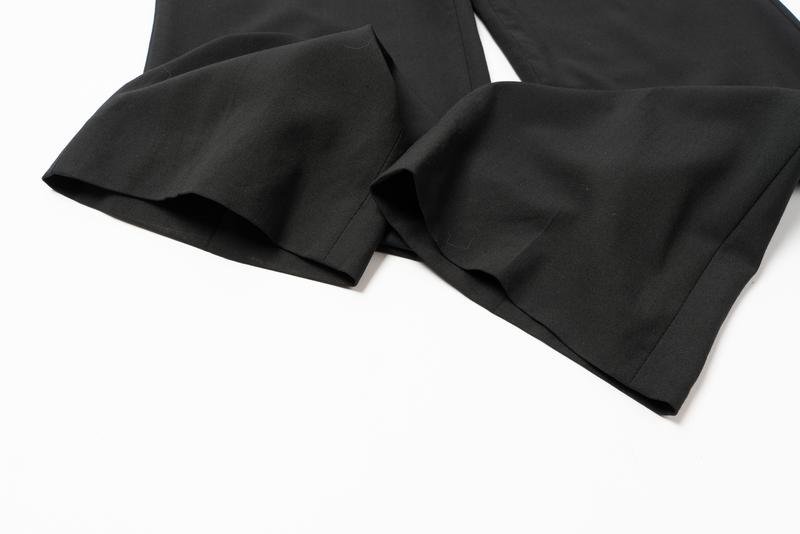 Men Versace Trousers Black Viscose 33 / L / 48