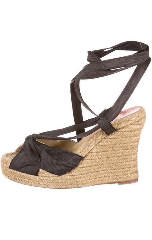 Women Christian Louboutin Espadrilles Black 37