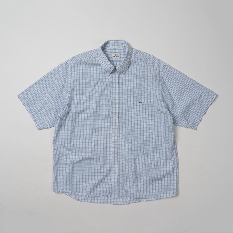 Homme Lacoste Chemise Bleu Marine Coton 44 / XXL /